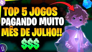 OS 5 MELHORES JOGOS NFT GRÁTIS PAGANDO MUITO NO MÊS DE JULHO  TUTORIAL COMPLETO  DICAS [upl. by Ilrebmik]