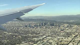 Landing Los Angeles LAX on board a KLM 78710 Dreamliner [upl. by Sredna]