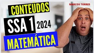 CONTEÚDOS DE MATEMATICA SSA1 2024 [upl. by Ymerrej]