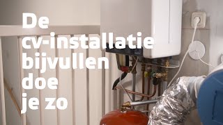 De cvinstallatie bijvullen doe je zo [upl. by Stace]