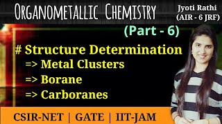 Structure of metal ClustersWade nomenclatureStructure of boranes and carboranesOrganometallics [upl. by Malsi]