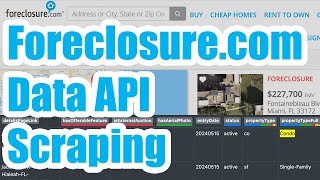 NoCode Foreclosurecom API Data Scraping with HAR Files [upl. by Tawney]