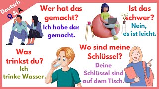 Meistere Deutsch mit diesen 100 wesentlichen Fragen und Antworten  Lerne Deutsch mit Spaß [upl. by Mur]