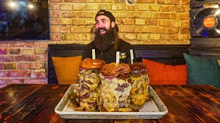 BREAK THE RECORD FOR THE MOST MEAT EVER EATEN TO BEAT THIS SWEDISH BURGER CHALLENGE  BeardMeatsFood [upl. by Sayres]