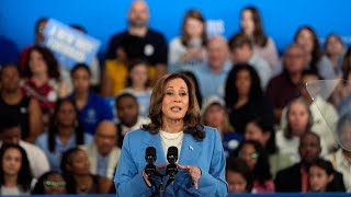 Kamala Harris holds campaign rally in Raleigh [upl. by Almire]