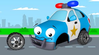 Voiture de police pour enfants  Dessin animé en français  Voitures pour bébés [upl. by Noissap]