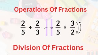 Division Of Fractions  Dividing Fractions Made Easy [upl. by Namlaz]