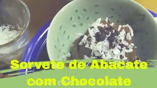 Sorvete de Abacate com Chocolate  Receitas com Frutas [upl. by Thetes655]