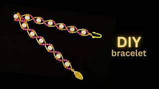 Beaded bracelet tutorial Diy elegant bracelet beginner bracelet tutorial [upl. by Janik607]