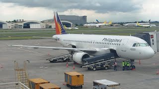 Philippine Airlines A320200 RPC8604 taking off from Caticlan Boracay [upl. by Janyte]