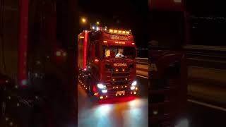 Show of trucks scania truckdriving trucking truckersadventure truckshortvideo truckshow [upl. by Mosira]