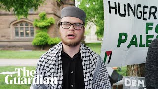 Hunger strikes for Gaza inside the Princeton student protests [upl. by Yasu]