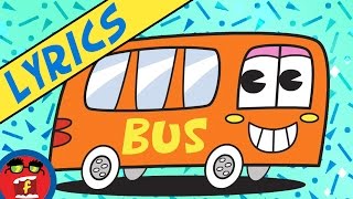 Wheels On The Bus With Dinosaurs  Fredbot Nursery Rhymes  Lyric Video Lucy the Dinosaur [upl. by Isleen]