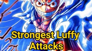 One Piece Luffys Top 5 strongest attacks onepiece anime shorts [upl. by Dalston643]