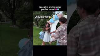 ITS A BOY 🧒🤍🩵💙 genderreveal reveal fypシ゚viral BrooklynAndBailey [upl. by Woehick]