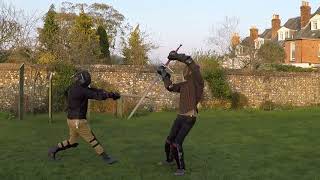 Zweihander vs longsword HEMA [upl. by Ephraim]