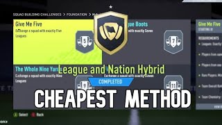 FIFA 22  LEAGUE AND NATION HYBRID SBC CHEAPEST METHOD  WITH LOYALTY [upl. by Nelie]