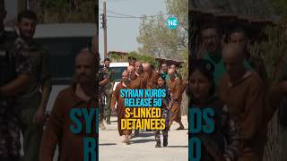 Syrian Kurds Release 50 ISLinked Detainees  Watch [upl. by Nauqes706]