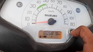 Reset Oil Change Indicator in Suzuki Access 125  2018 New model [upl. by Oiuqise466]