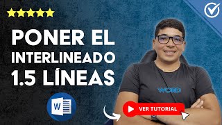 Cómo PONER el INTERLINEADO 15 LÍNEAS a una Hoja en Word  📑 Cambiar el Espacio Entre Líneas 📑 [upl. by Crocker]