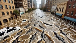 Hurricane Milton Causes Alligator CHAOS [upl. by Meekahs]