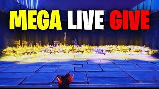 MEGA LIVE GIVE  ARMI AL 130 PER TUTTI SU FORTNITE SALVA IL MONDO 3 a persona [upl. by Tarrant]