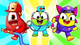 Firefighter Doctor and Policemen Song 🚒🚑🚓  Funny Kids Songs And Nursery Rhymes [upl. by Lempres652]