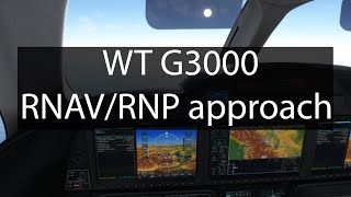 MSFS WT G3000 RNAVRNP approach tutorial MG HJet [upl. by Irwin]