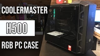 CoolerMaster MasterCase H500 MidTower ATX RGB Gaming Computer Case Unboxing amp Review [upl. by Mercola]