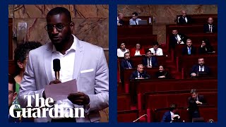 Moment a French lawmaker shouts Go back to Africa during fellow MPs speech [upl. by Kizzie]