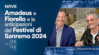 Che tempo che fa  Amadeus e Fiorello danno qualche anticipazione sul Festival di Sanremo 2024 [upl. by Ebeneser]