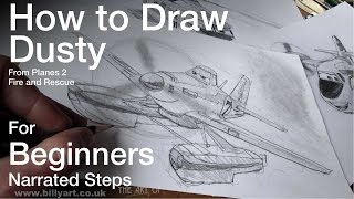 How to Draw Dusty Crophopper from Planes 2 Fire and Rescue [upl. by Jeffrey]