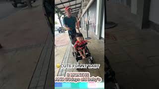 BABY STAND ON HIS STROLLER AND LAUGH SO LOUD 🤣 cutiest viral cutebaby 1millionviews trending [upl. by Sula]