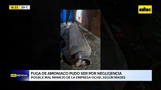 Fuga de amoníaco en Ochsi pudo ser negligencia de empresa dice Mades [upl. by Trimmer922]