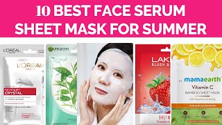 Best Hydrating Serum Sheet Masks for Different Skin Types  Best Moisturizer for Summer [upl. by Atteirneh]