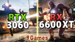 RX 6600 XT vs RTX 3060  Test in 9 Games  1080p 1440p [upl. by Ielirol]