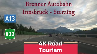 Driving Austria amp Italy A13 amp A22 Innsbruck  Sterzing Vipiteno  4K drive Brenner Motorway [upl. by Onitsirc]