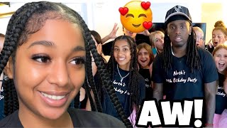 He Made Her Day 🥰 BbyLon Reacts to Kai Cenat Celebrating North West 11th Birthday [upl. by Dinin]