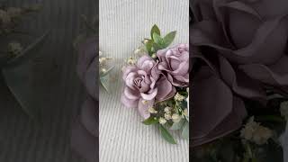 Rinlong Corsage and Boutonniere Set Dusty Pink corsage [upl. by Darreg]