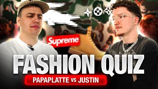 Papaplatte vs Justin FASHION QUIZ 👕⁉️ [upl. by Ellenar]