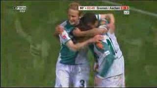 Werder 31 Aachen Diego What a goal [upl. by Yllib64]