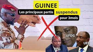 GUINEE RGP UFDG UFR suspendus [upl. by Ailic92]