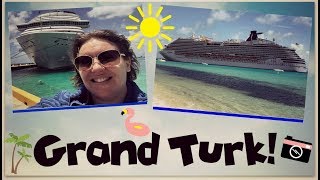 Grand Turk  Walking to Jacks Shack  Carnival Magic Cruise Vlog Day 6 ep14 [upl. by Neneek37]