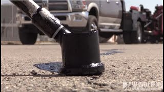 Hot Applied Asphalt Crack Repair [upl. by Ahsitil]