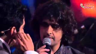 Sonu Nigam Mika and Ayushman performing the Jai Mata Di Medley Royal Stag Mirchi Music Awards [upl. by Stefan168]