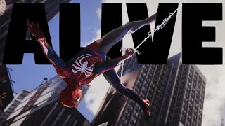 Alive  Warbly Jets  Zero Assist Web Swinging in SpiderMan 2 [upl. by Nob]