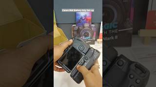 How to Set a Battery GripEOS R6 Mark II canon eosr6ii battery viral grip [upl. by Kcirded]