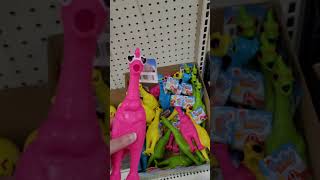 Squeeze Me Screaming Rubber Chickens at Dollar Tree 🤣🐔 [upl. by Acinimod]