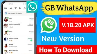 gb whatsapp last version 1820 download kaise kare 2024  gb whatsapp last version 1820 update [upl. by Musa]