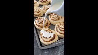 Soft and delicious cinnamon buns a classic recipe recipe cinnamonroll delicious [upl. by Galligan589]